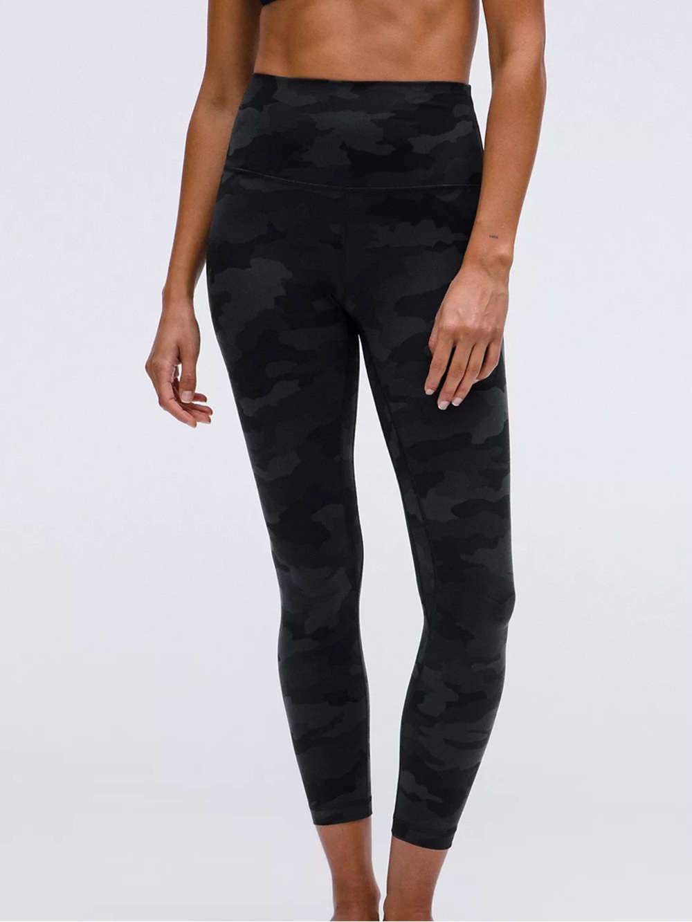lululemon athletica Black Camo-Textured High-Rise Leggings